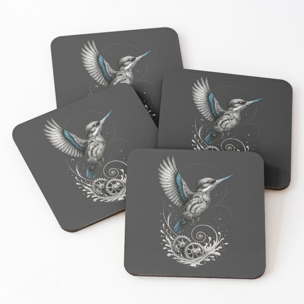 Item preview, Steampunk Kingfisher Rising from Cog & Wave designed and sold by Shoot-The-Moon.