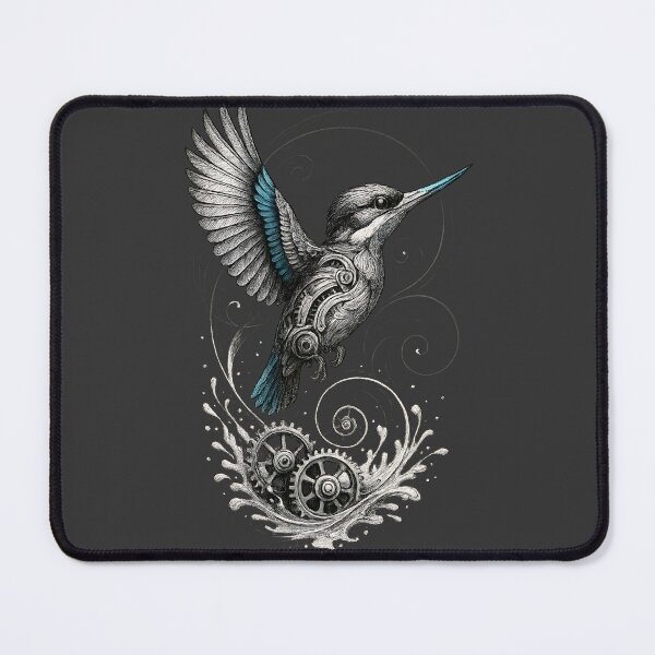 Item preview, Steampunk Kingfisher Rising from Cog & Wave designed and sold by Shoot-The-Moon.