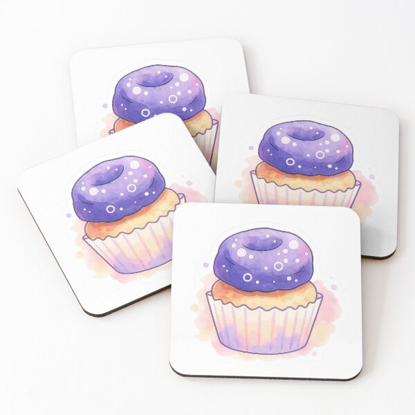 Item preview, Cupcake Dream – Watercolor & Anime Style Sticker designed and sold by Pacika.