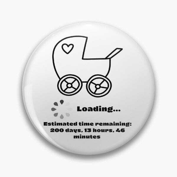 Item preview, Baby loading, announce pregnancy - 200 days left designed and sold by LiskoDesign.