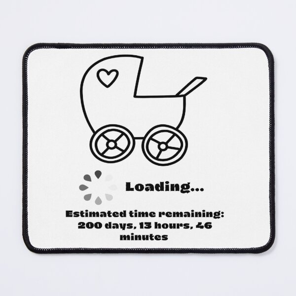 Item preview, Baby loading, announce pregnancy - 200 days left designed and sold by LiskoDesign.
