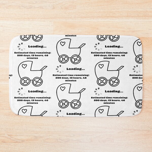 Item preview, Baby loading, announce pregnancy - 200 days left designed and sold by LiskoDesign.