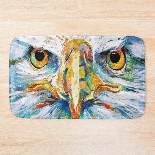 Item preview, Colorful American Bald Eagle Art designed and sold by Sharon Cummings Art.