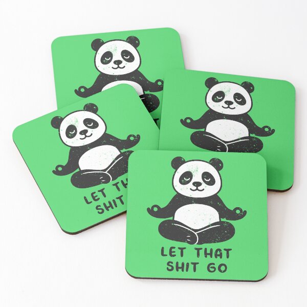 Item preview, Let That Shit Go - Vintage Meditating Panda Design designed and sold by Art Happens.