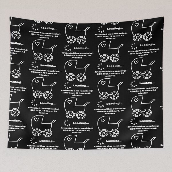 Item preview, Baby invites, announce pregnancy - 200 days white designed and sold by LiskoDesign.