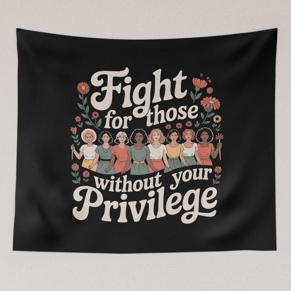 Item preview, Fight For Those Without Your Privilege Floral Protest designed and sold by Redgiant87x.