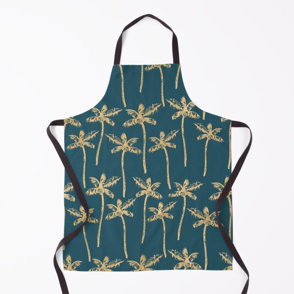 Item preview, Golden Palms – Tropical Linework Pattern designed and sold by krystlemc.