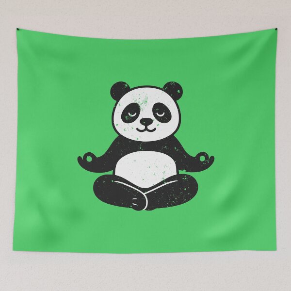 Item preview, Vintage Meditating Panda Design - Grunge designed and sold by Art Happens.