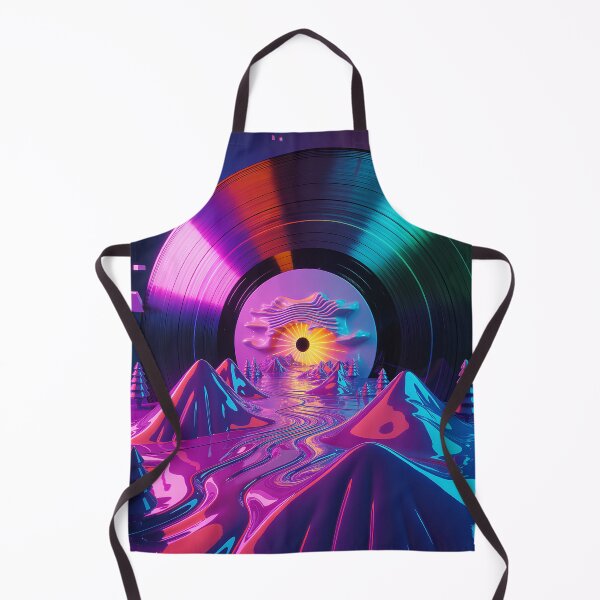 Artikelvorschau, Psychedelisches Vinyl-Schallplattenposter – Trippy Mountains und hypnotische Augenkunst entworfen und verkauft von paulo silveira.