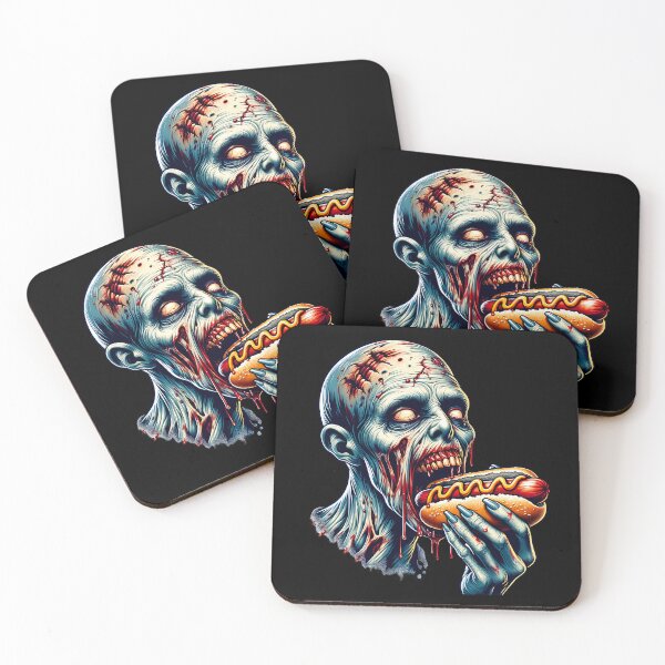 Item preview, Zombie eating a hot dog. designed and sold by ReneMM.