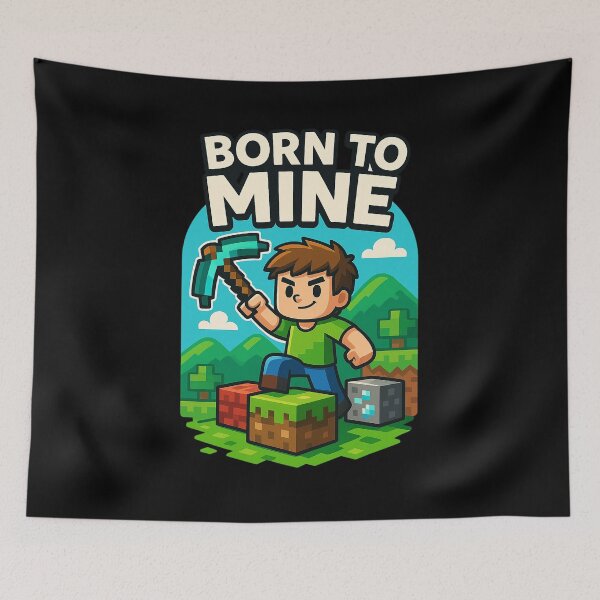 Item preview, Born to mine designed and sold by NiceSign.