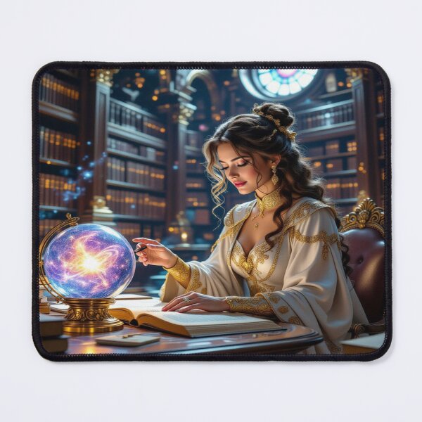 Item preview, The Librarian of Light – Guardian of Wisdom in the Radiance of Ancient Book Worlds designed and sold by FotoworldEdel.