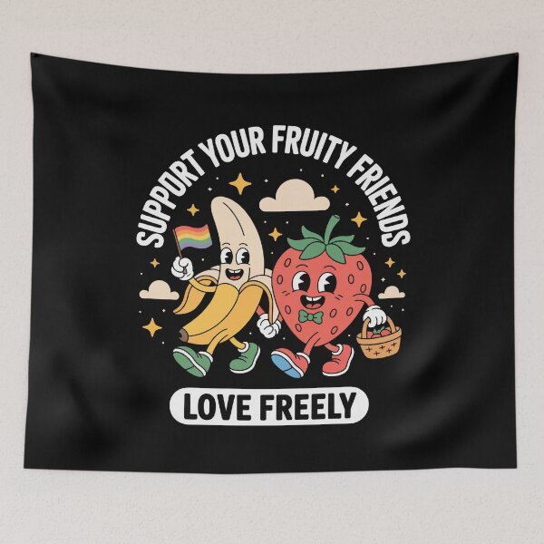 Item preview, Support Your Fruity Friends Lgbtq designed and sold by MooonTees.