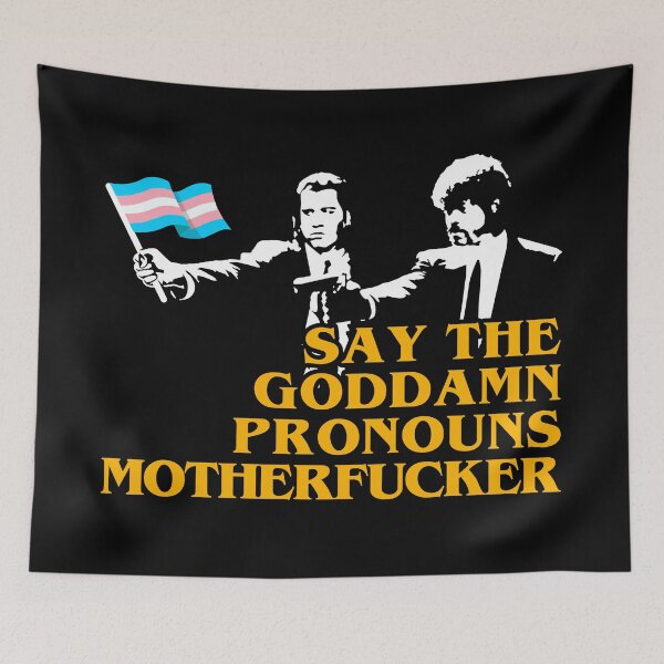 Item preview, Say the Goddamn pronouns designed and sold by remerasnerdas.