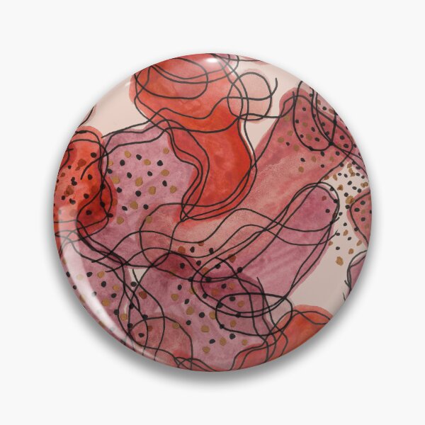 Item preview, Arid Cinders Warm Tone Watercolor and Ink Abstract Pattern designed and sold by GenAumonier.