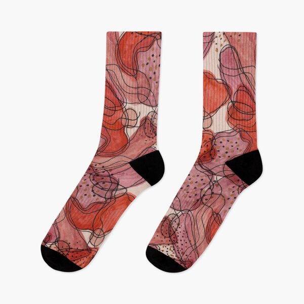 Item preview, Arid Cinders Warm Tone Watercolor and Ink Abstract Pattern designed and sold by GenAumonier.