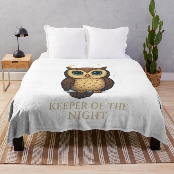 Item preview, Keeper of the Night – Cute Celestial Owl Illustration designed and sold by siraartwear.