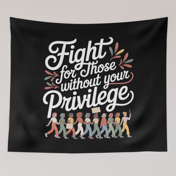 Item preview, Fight For Those Without Your Privilege Floral Protest designed and sold by Redgiant87x.