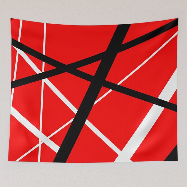 Item preview, Red White Black Stripes – Abstract Rock Graphic designed and sold by SteadyRolling.