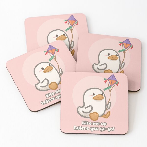 Item preview, Duck Playing with a Kite Pun designed and sold by Khotekmei.