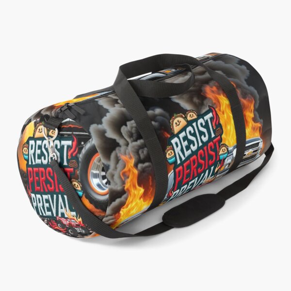 Item preview, Resist Persist Prevail Bold Taco Monster Truck Patch Design designed and sold by ArtDesignTp.