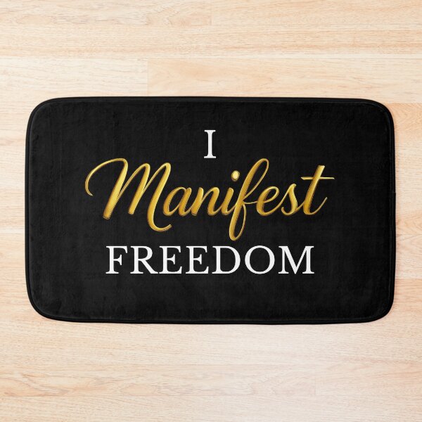 Item preview, I Manifest Freedom – Empowering Gold Affirmation for Inner Liberation designed and sold by PracowniaQrnaChata.