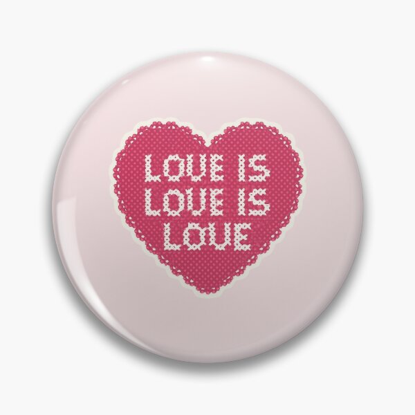 Item preview, love is love needlepoint designed and sold by opalinecreative.