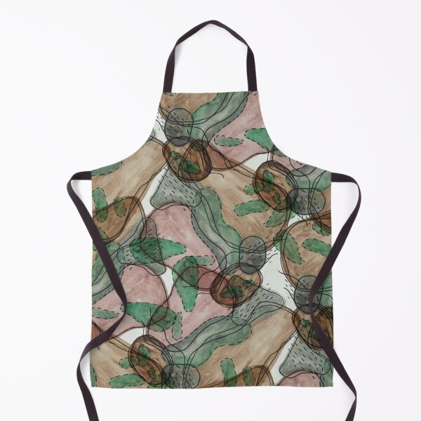 Item preview, Uncharted Terrain Earth Tones Watercolor and Ink Abstract Pattern designed and sold by GenAumonier.
