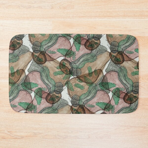 Item preview, Uncharted Terrain Earth Tones Watercolor and Ink Abstract Pattern designed and sold by GenAumonier.