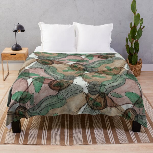 Item preview, Uncharted Terrain Earth Tones Watercolor and Ink Abstract Pattern designed and sold by GenAumonier.