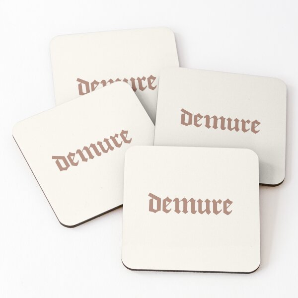 Item preview, Demure - Soft Goth Minimalist Meme Aesthetic designed and sold by CranberrySodaCo.
