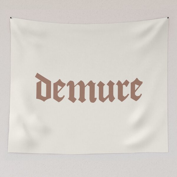 Item preview, Demure - Soft Goth Minimalist Meme Aesthetic designed and sold by CranberrySodaCo.