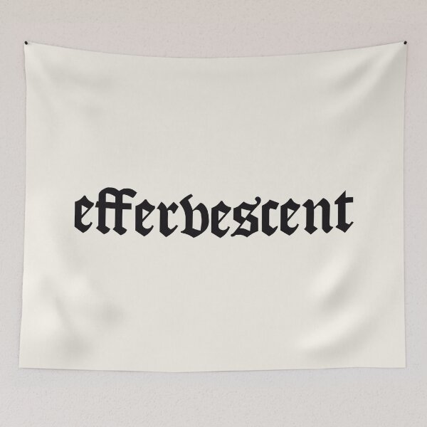 Item preview, Effervescent - Whimsigoth Minimalist Word Art in Gothic Font designed and sold by CranberrySodaCo.