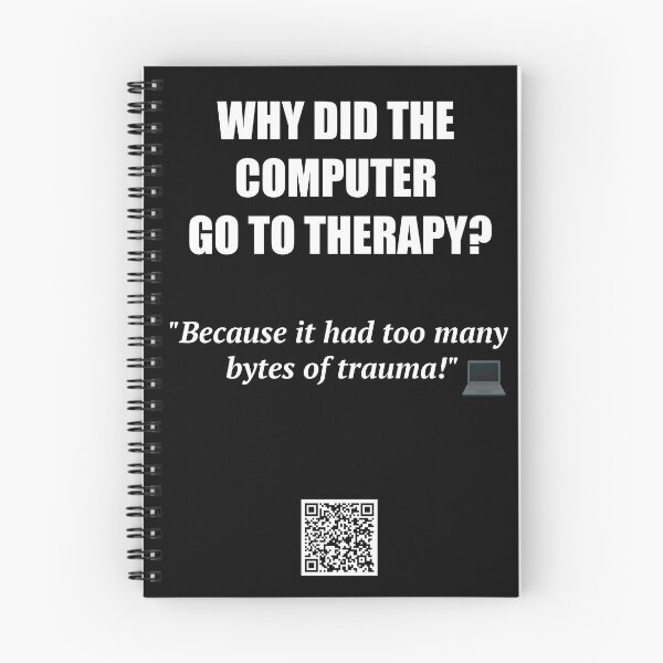 Item preview, Computer Trauma Joke – Bytes of Trauma designed and sold by BrushRushX.