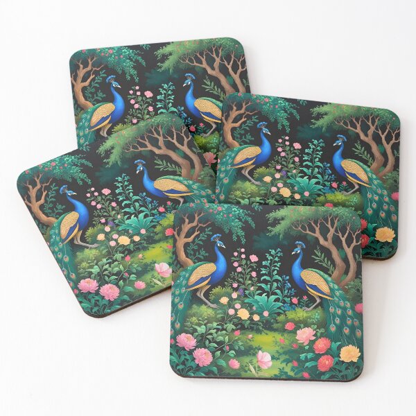 Artikelvorschau, Two peacocks stand Artwork entworfen und verkauft von Modern-Tropical.