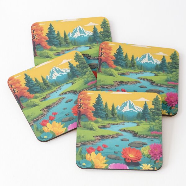 Item preview, Colorful landscape designed and sold by HolaJosephina.