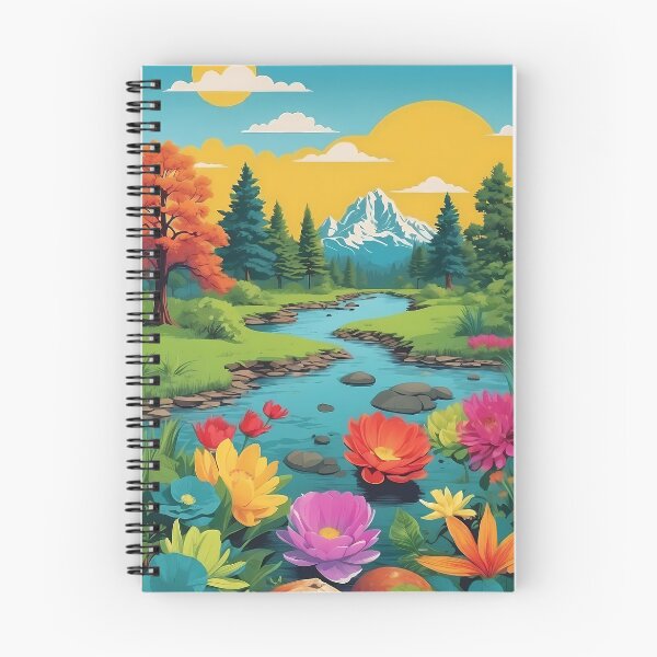 Item preview, Colorful landscape designed and sold by HolaJosephina.
