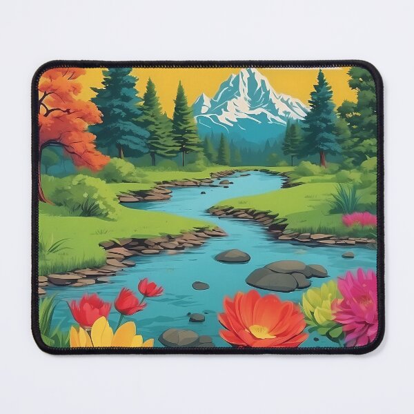 Item preview, Colorful landscape designed and sold by HolaJosephina.