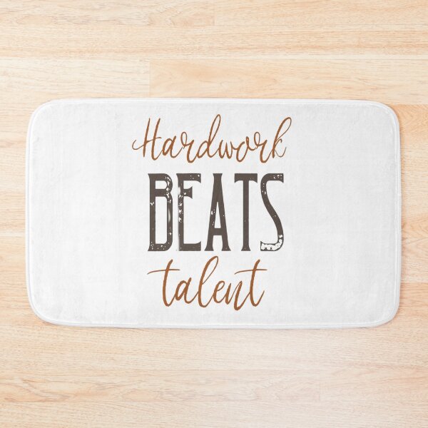 Item preview, Hardwork Beats Talent – Motivational Quote Design for Success-Driven People designed and sold by Dubaay.