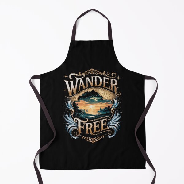 Item preview, Wander Free – Scenic Adventure Typography with Sunset Landscape designed and sold by Taans-Creation.