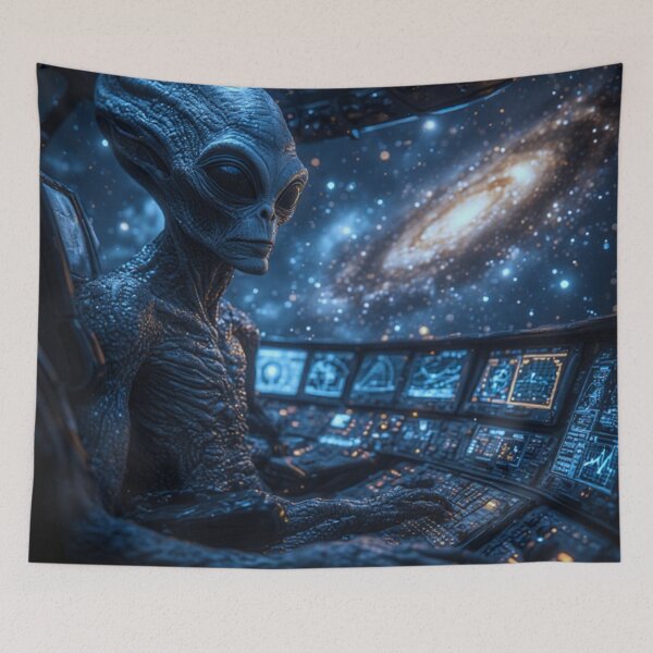 Item preview, ET Alien In Ufo  designed and sold by TheDarkWardrobe.