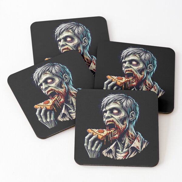 Item preview, Zombie eating a pizza. designed and sold by ReneMM.