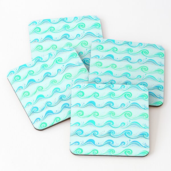 Item preview, Waves Turquoise designed and sold by SilverPegasus.