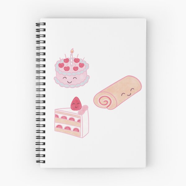 Item preview, set of three cakes with happy smiling faces designed and sold by winterpumpkin.