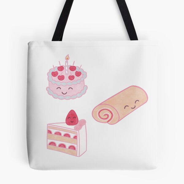Item preview, set of three cakes with happy smiling faces designed and sold by winterpumpkin.