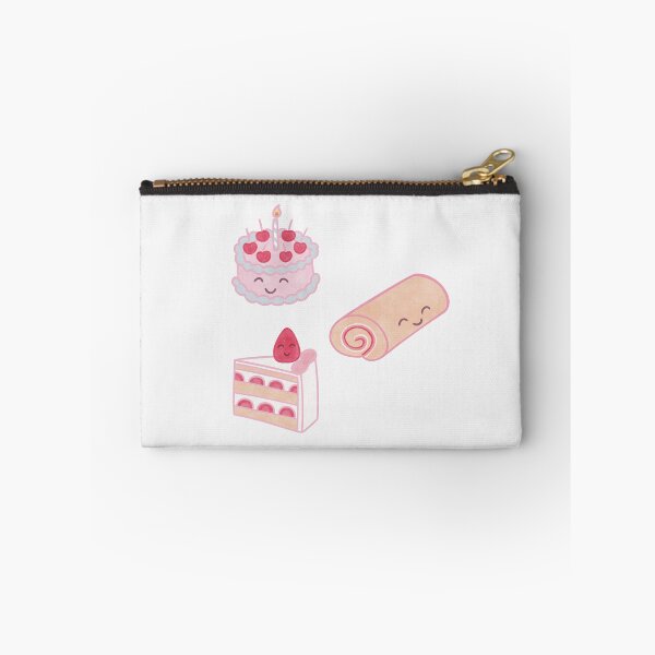 Item preview, set of three cakes with happy smiling faces designed and sold by winterpumpkin.