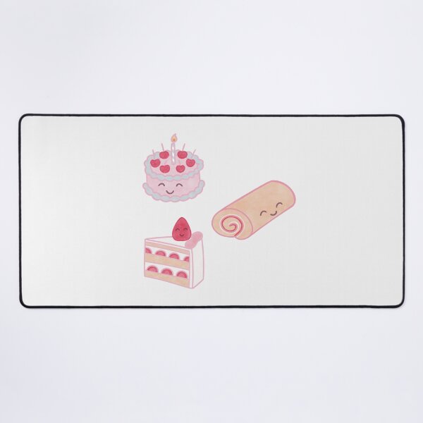 Item preview, set of three cakes with happy smiling faces designed and sold by winterpumpkin.