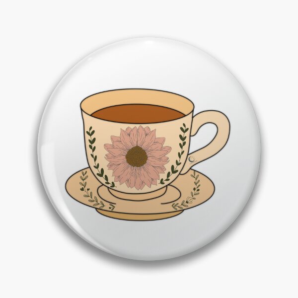 Item preview, Floral Tea Cup Illustration designed and sold by CmpsDesigns .