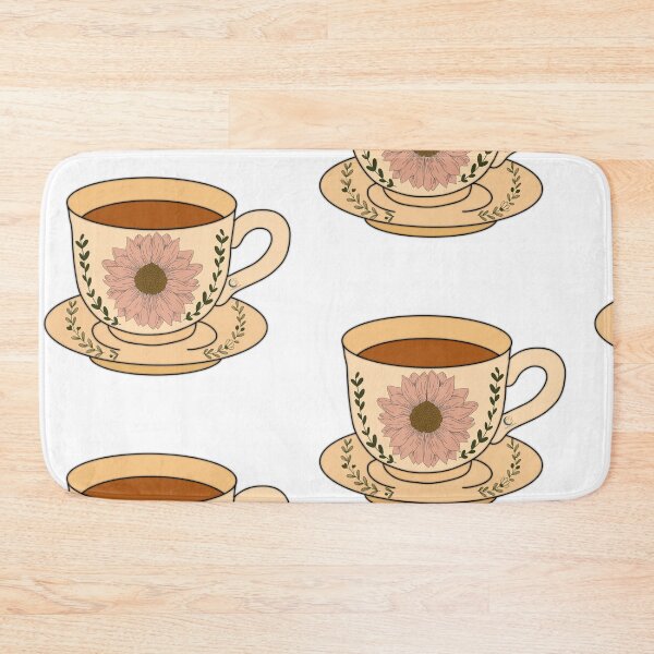 Item preview, Floral Tea Cup Illustration designed and sold by CmpsDesigns .