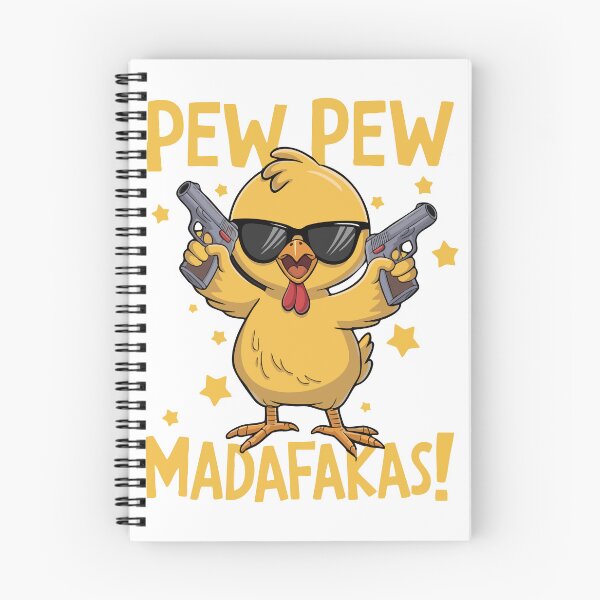Item preview, Pew Pew Funny Chicken madafakas designed and sold by Spill & Signal.